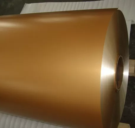 Jinhu color aluminum coil is covered protective film