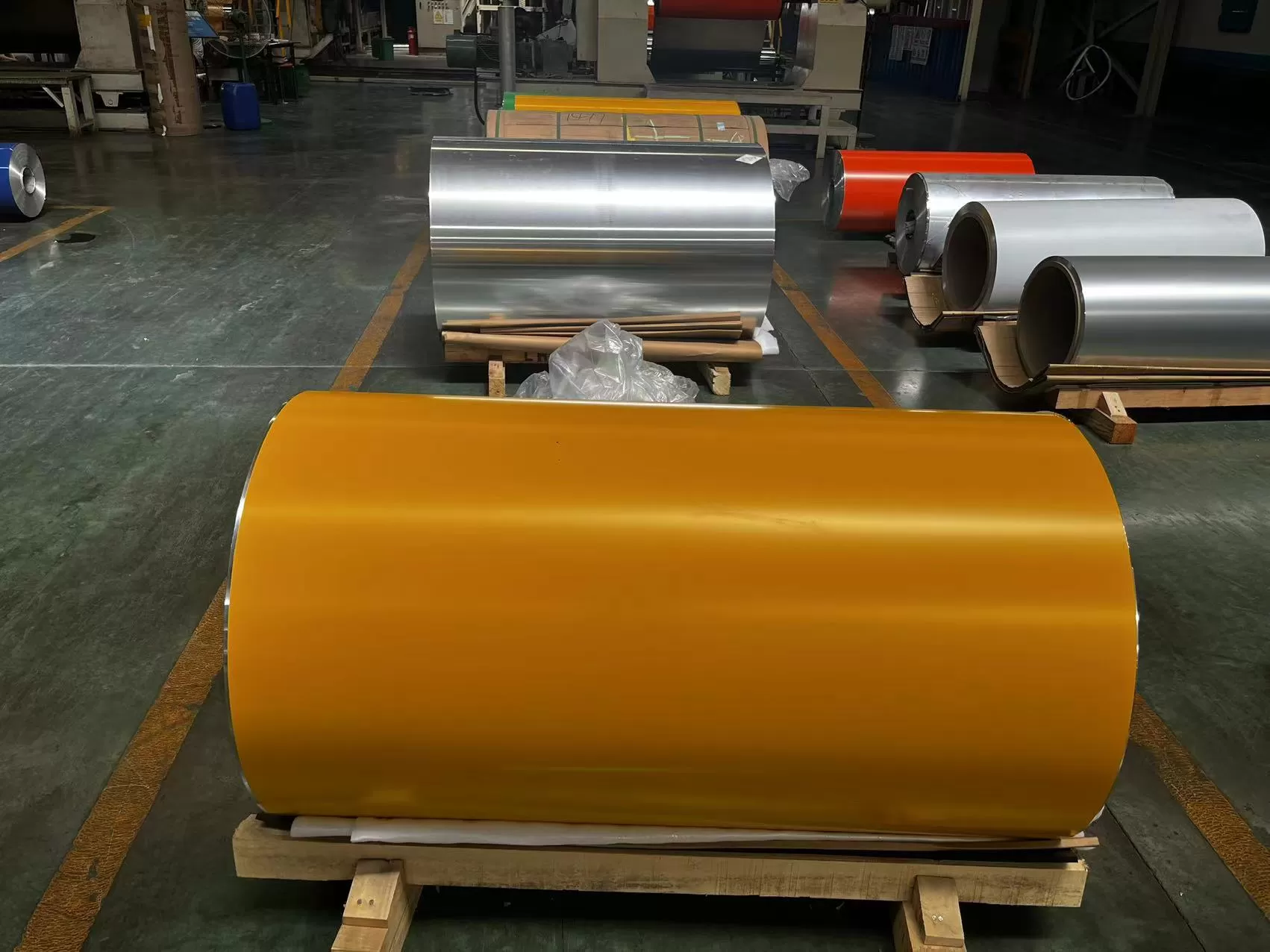 Yellow color PVDF Aluminum Coil